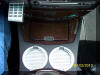 Bottom view of the command stack with cupholders