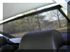 Inside view of the back window with blind up