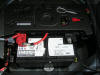 Battery and tools in trunk